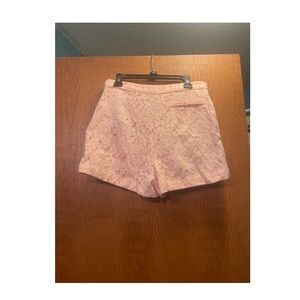 Lush, Pink lace high waisted shorts, size medium